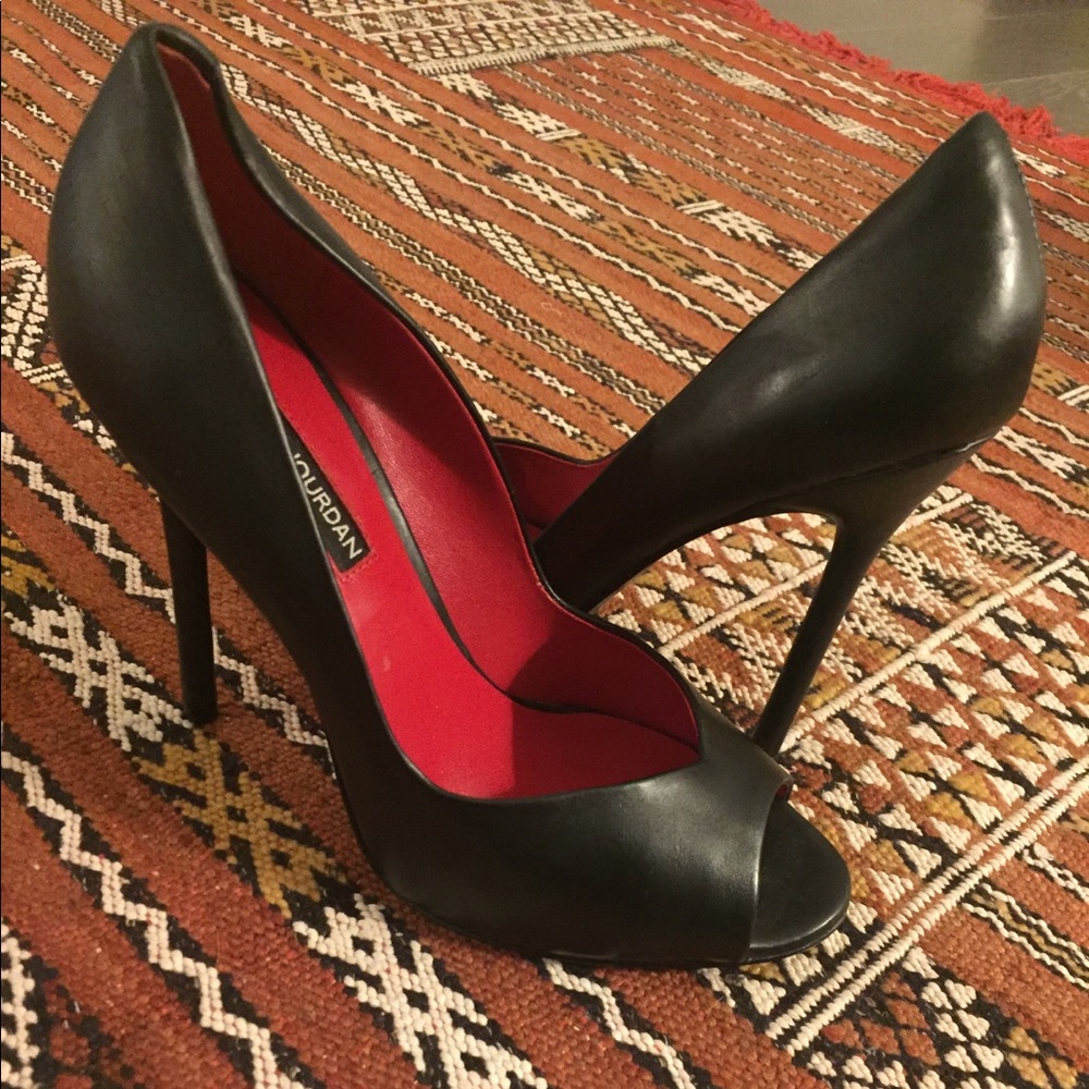 Charles Jourdan Bella Open Toe Stiletto Pump